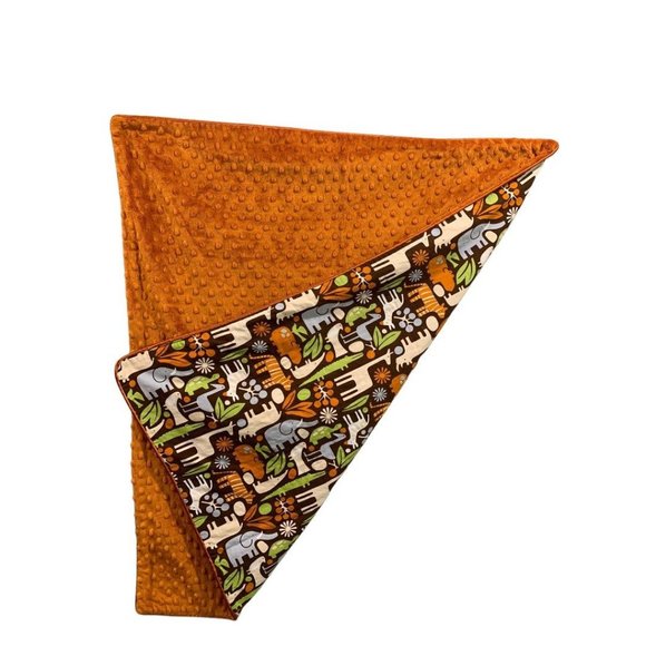 My Blankee Double Sided Baby Blanket Fleece Animal Print 33" x 27.5" - Picture 1 of 8